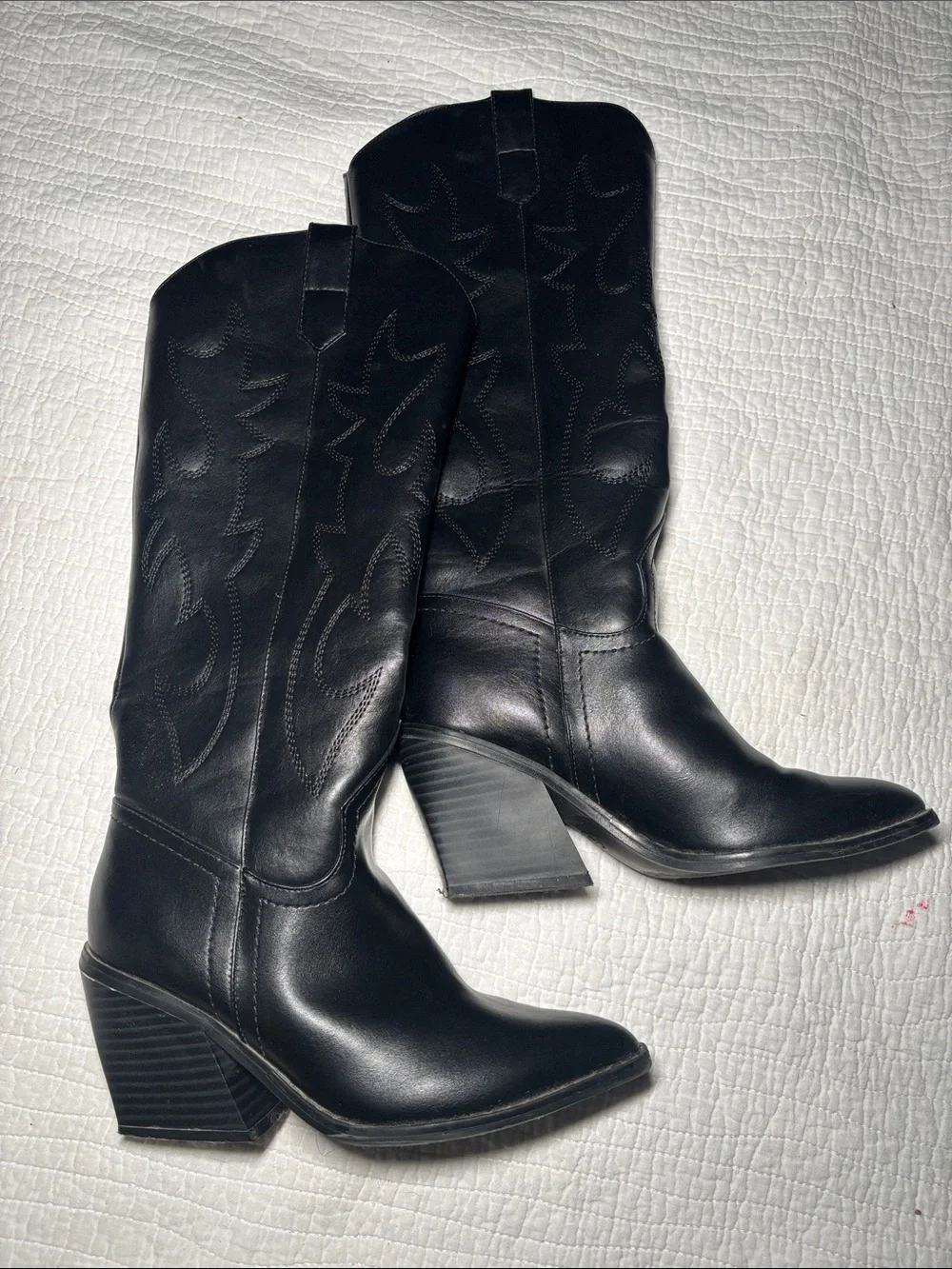 Steve Madden Black Pointed-Toe Over-the-Knee Boots